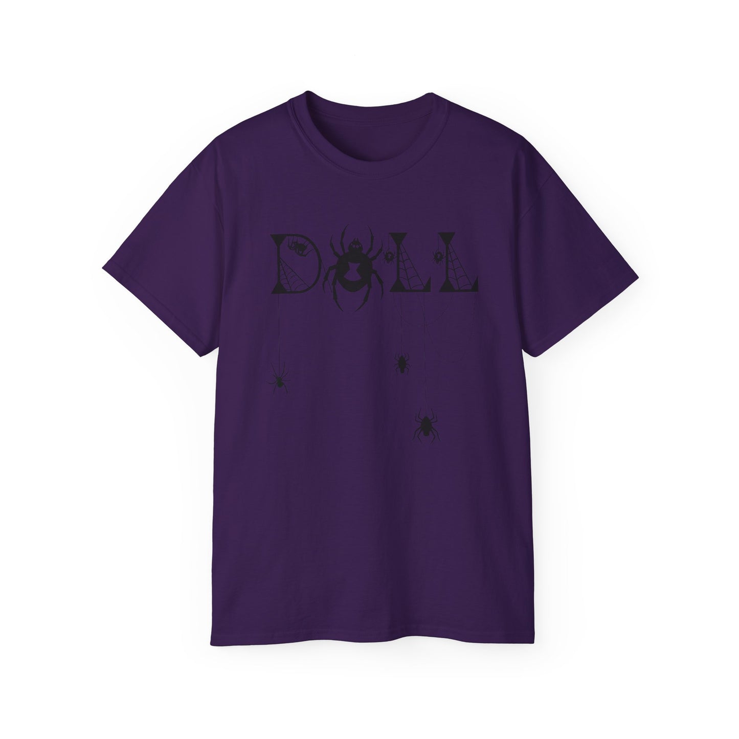 Spooky Spider Graphic Tee | Unisex Cotton Tee for Halloween, Cute Tees, Casual Wear, Gift for Her