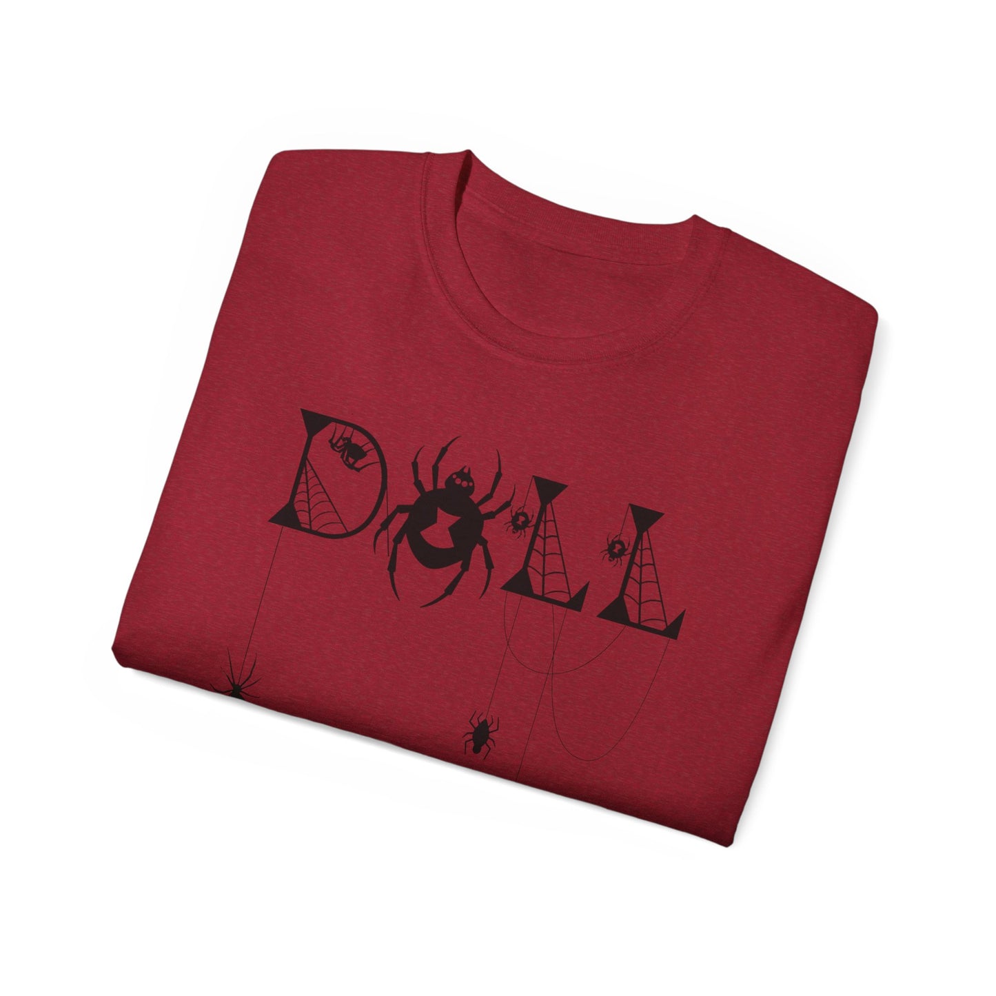 Spooky Spider Graphic Tee | Unisex Cotton Tee for Halloween, Cute Tees, Casual Wear, Gift for Her