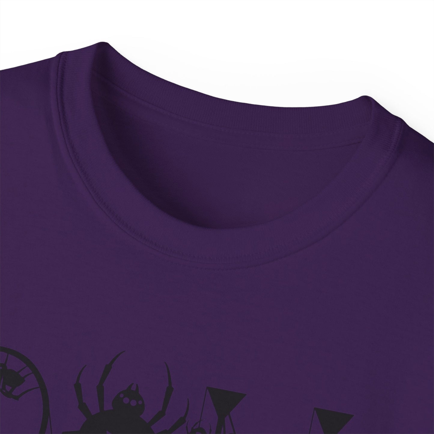 Spooky Spider Graphic Tee | Unisex Cotton Tee for Halloween, Cute Tees, Casual Wear, Gift for Her