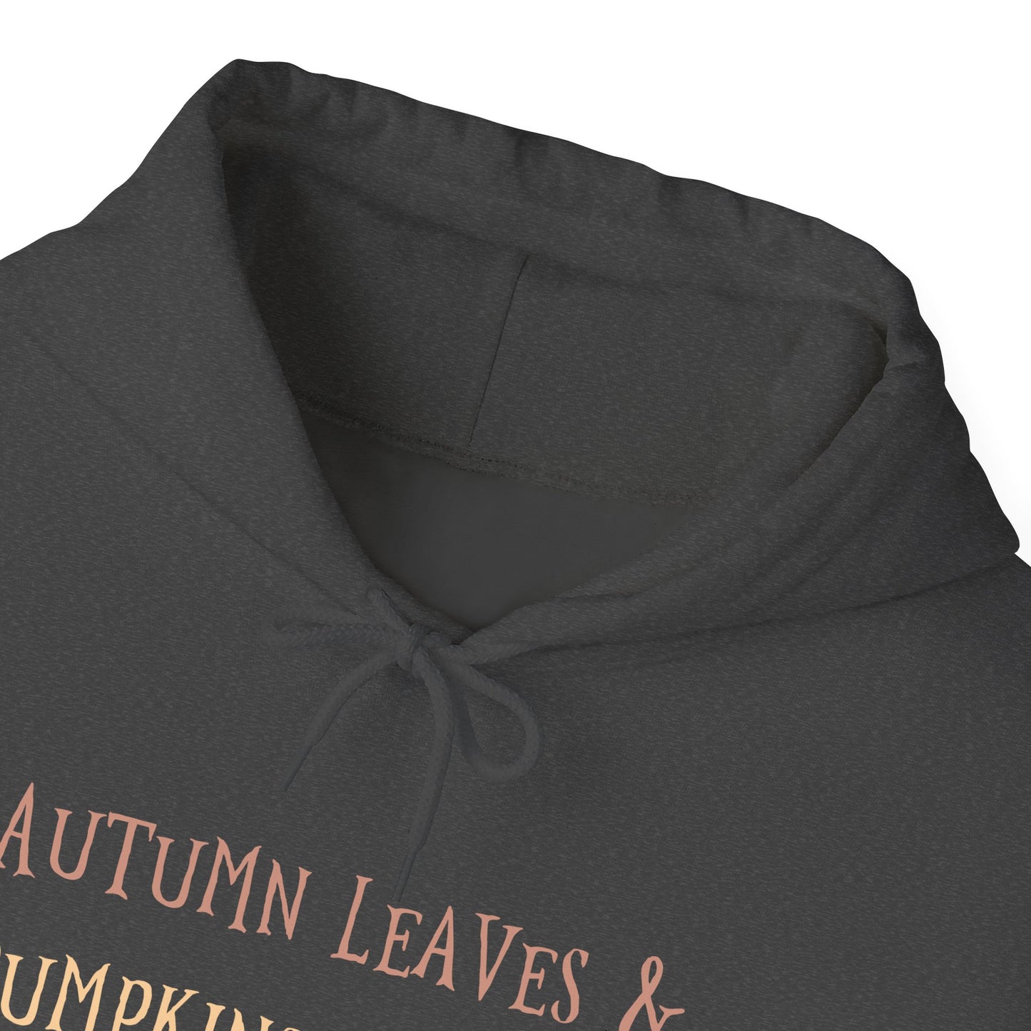 Autumn Leaves & Pumpkin Please Hoodie, Cozy Fall Sweatshirt, Halloween Outfit, Unisex Casual Wear, Seasonal Layering