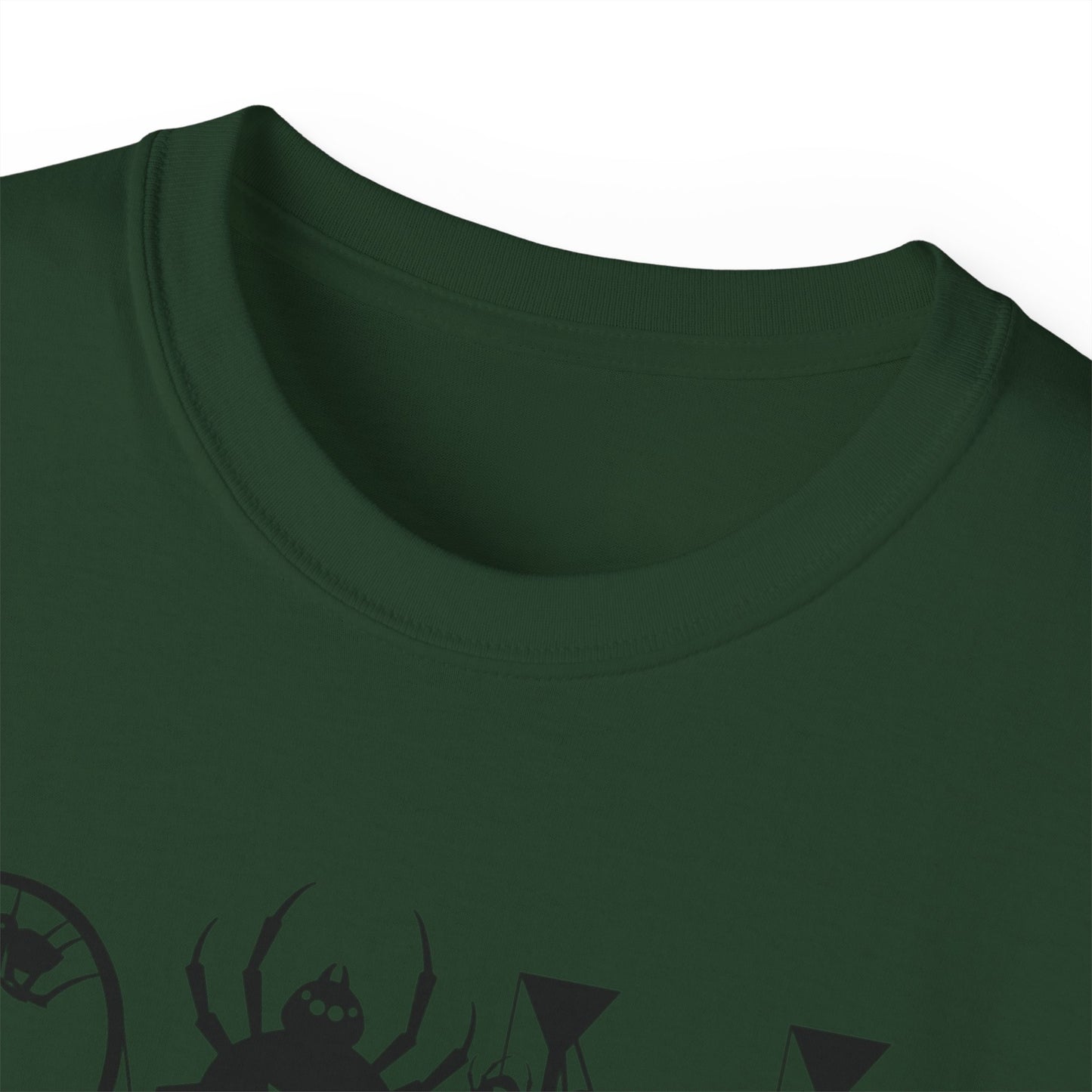 Spooky Spider Graphic Tee | Unisex Cotton Tee for Halloween, Cute Tees, Casual Wear, Gift for Her
