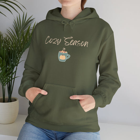 Cozy Season Hoodie | Unisex Sweatshirt for Fall & Winter, Gift for Her/Him, Warm Layer for Bonfire Nights, Fall Fashion