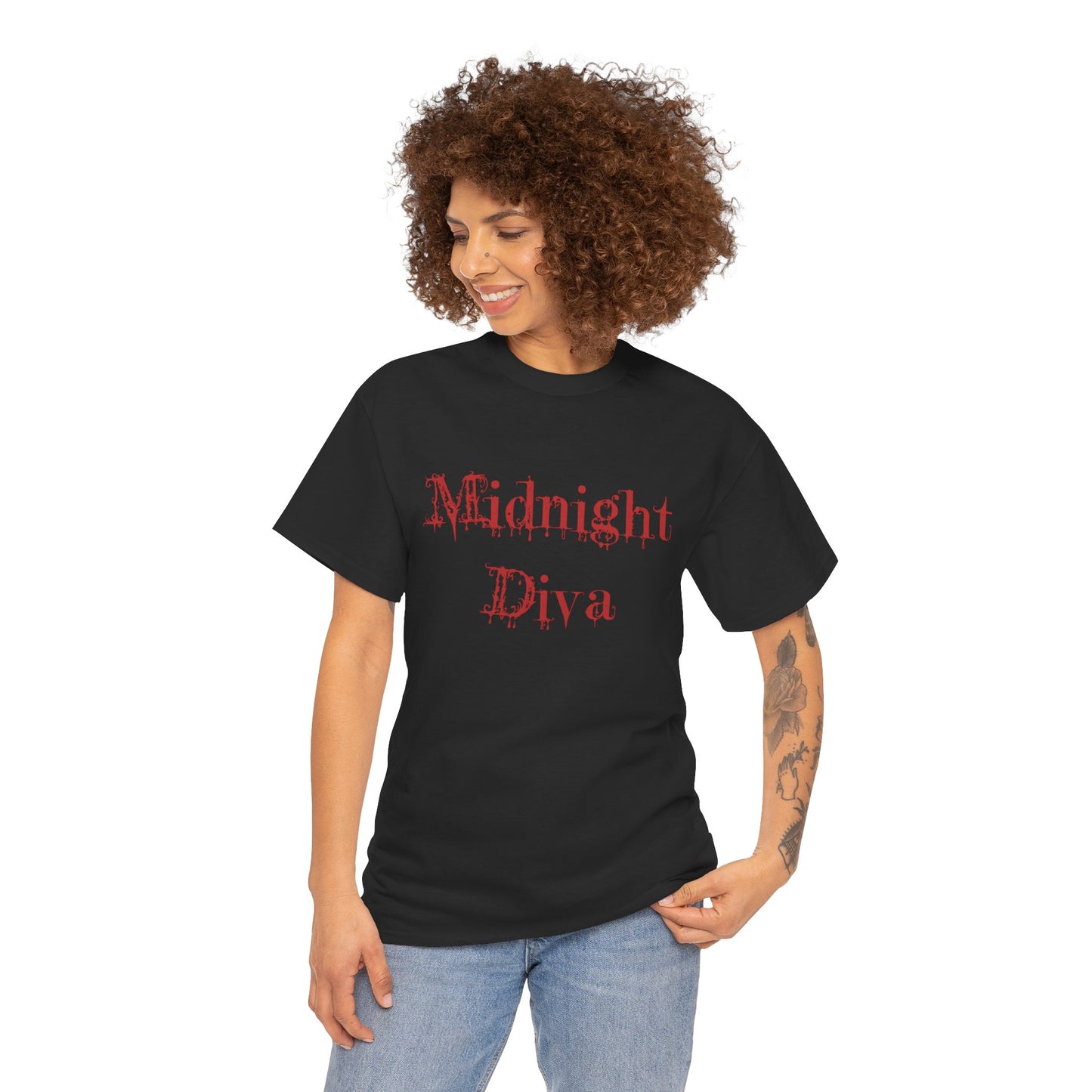 Midnight Diva T-Shirt - Unisex Heavy Cotton Tee