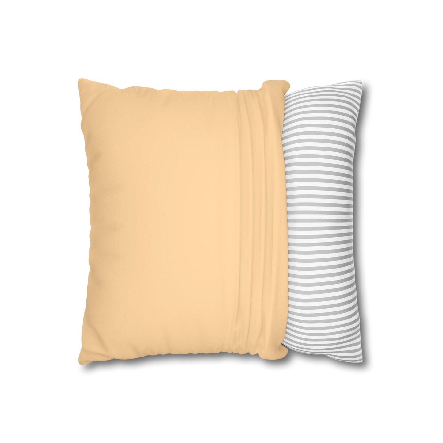 Autumn Stacked Kitties | Faux Suede Square Pillowcase
