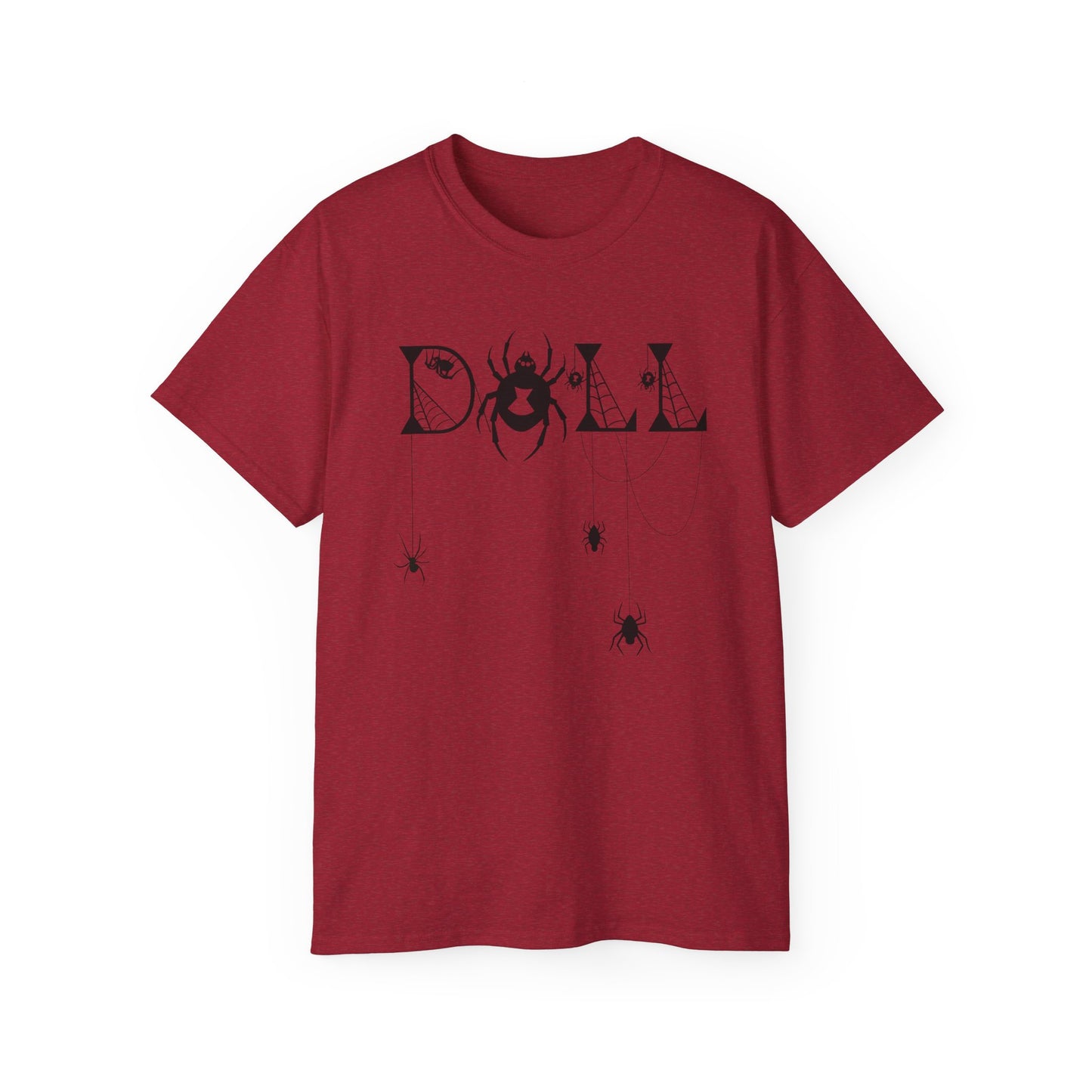 Spooky Spider Graphic Tee | Unisex Cotton Tee for Halloween, Cute Tees, Casual Wear, Gift for Her
