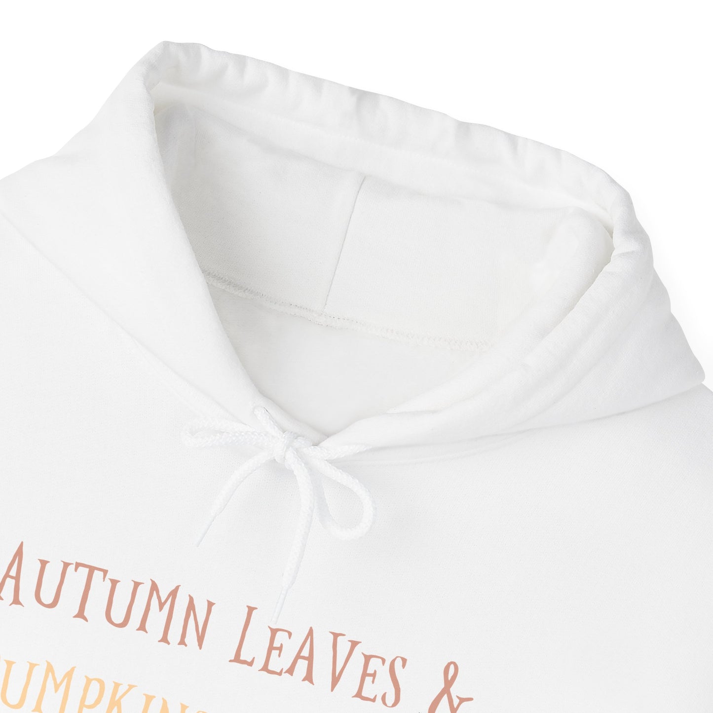 Autumn Leaves & Pumpkin Please Hoodie, Cozy Fall Sweatshirt, Halloween Outfit, Unisex Casual Wear, Seasonal Layering